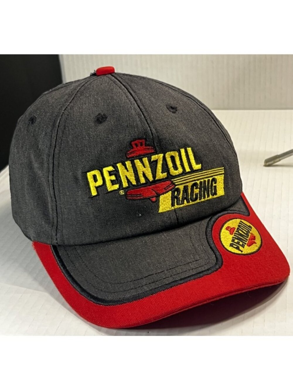 Vintage Pennzoil Racing Hat Snapback K-Products Made in USA